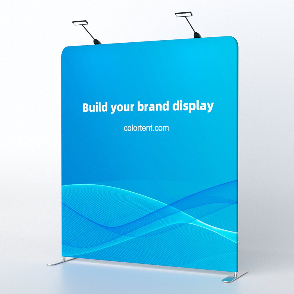 straight fabric display