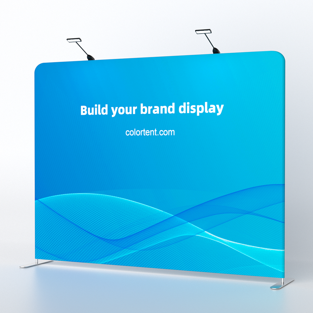 straight fabric display