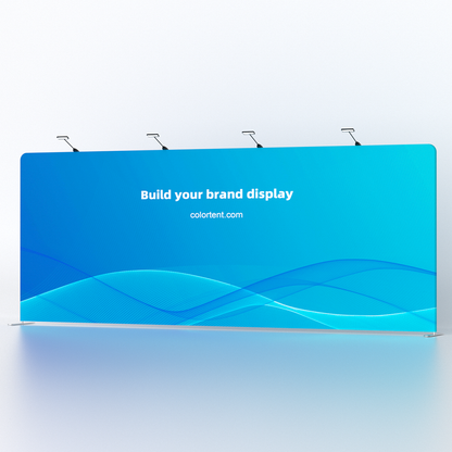 straight fabric display