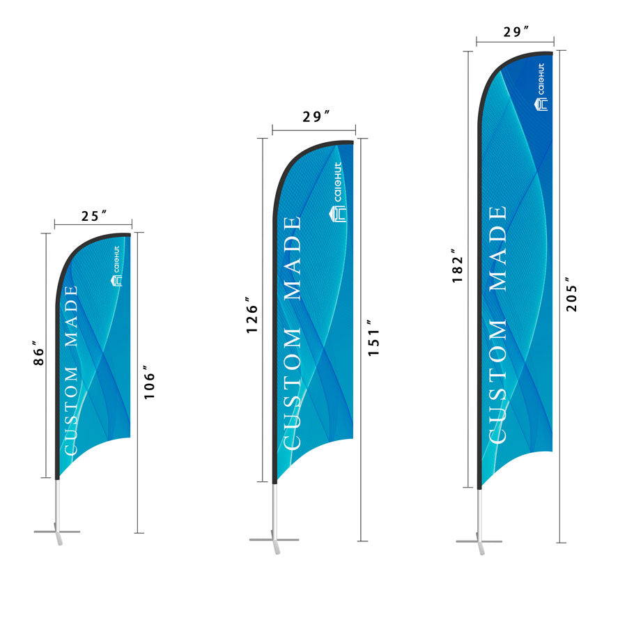 Custom Event Flags | Teardrop Flag | Feather Flags | Rectangular Flags | Shark Fin Flag