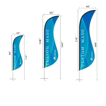 Custom Event Flags | Teardrop Flag | Feather Flags | Rectangular Flags | Shark Fin Flag